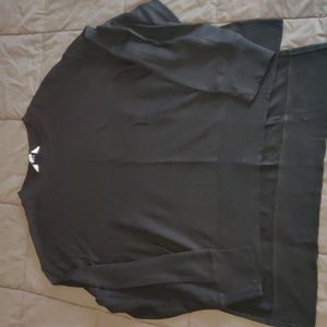 Black high-low sweater
